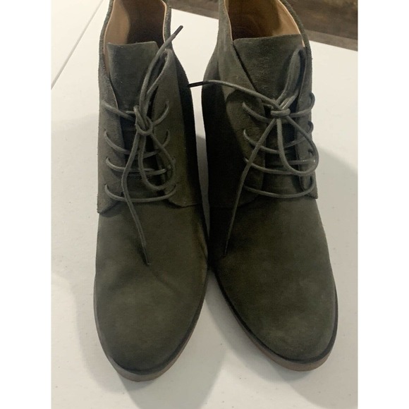 Aerosoles Women's Brooke Suede Green Ankle Boot New Without The Box Size 9 - Picture 15 of 15